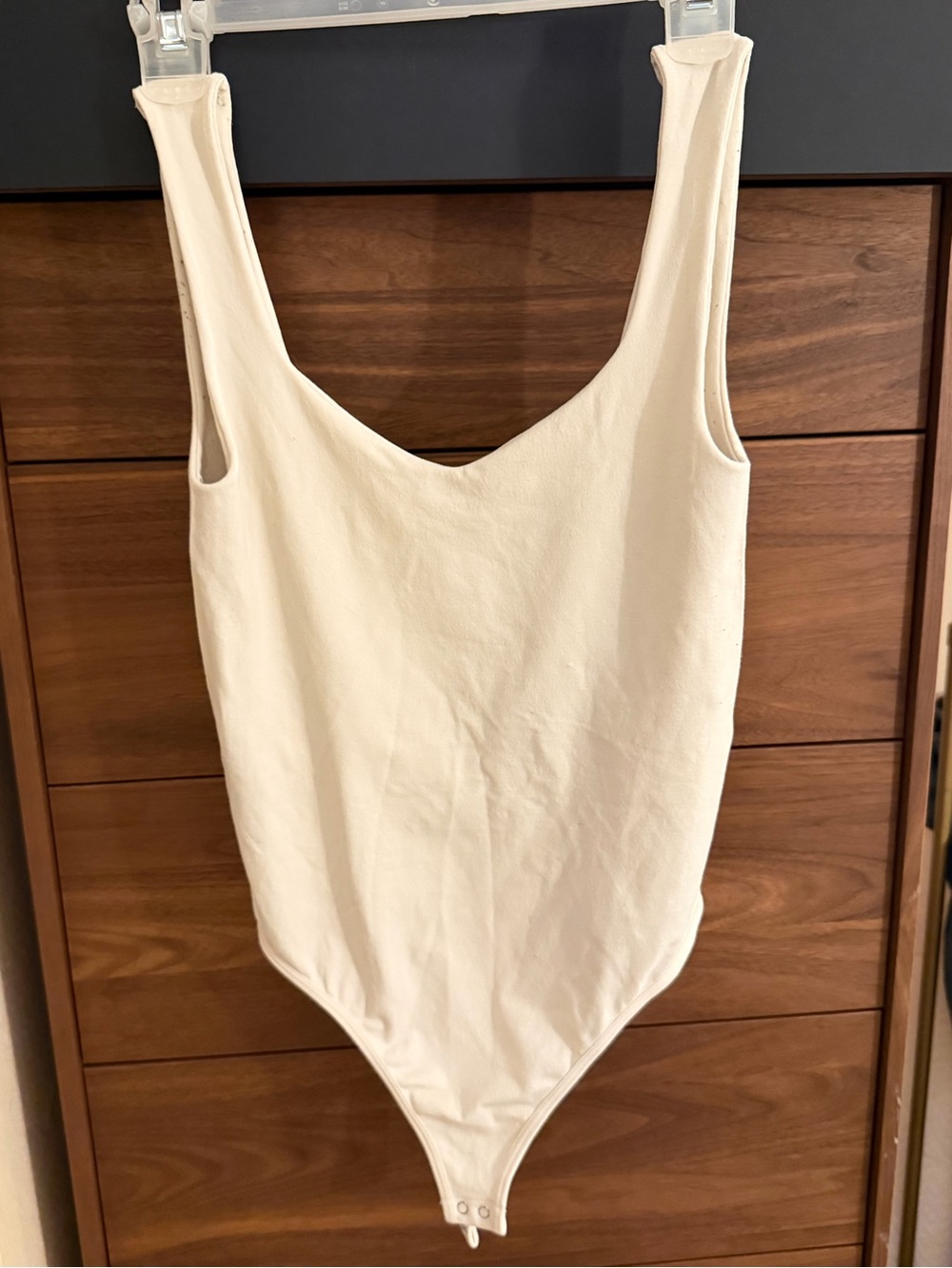 Free People Cream Scoop-Neck Women’s One-Piece Bodysuit